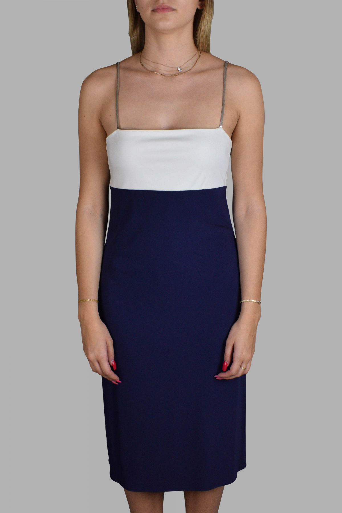 Luxury dress for women - Ralph Lauren blue and white dress