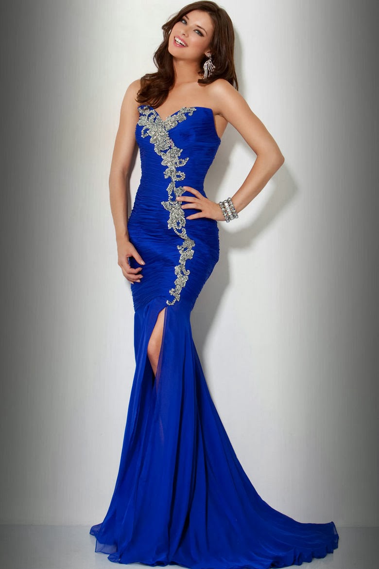 Stunning Royal Blue Evening Dress