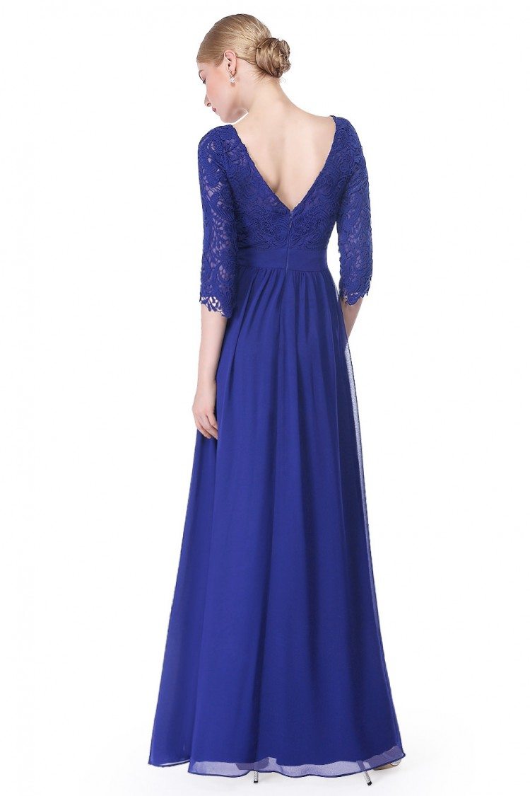 Elegant Royal Blue Evening Dress