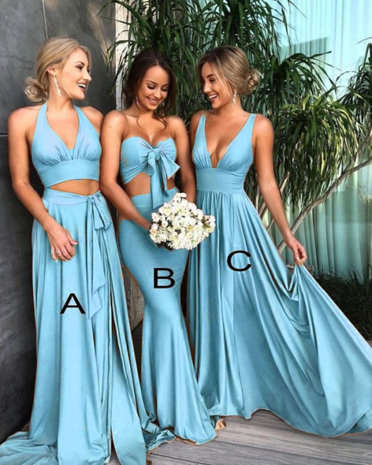#blue bridesmaid dress | Bridesmaid dresses, Dresses, Long bridesmaid
