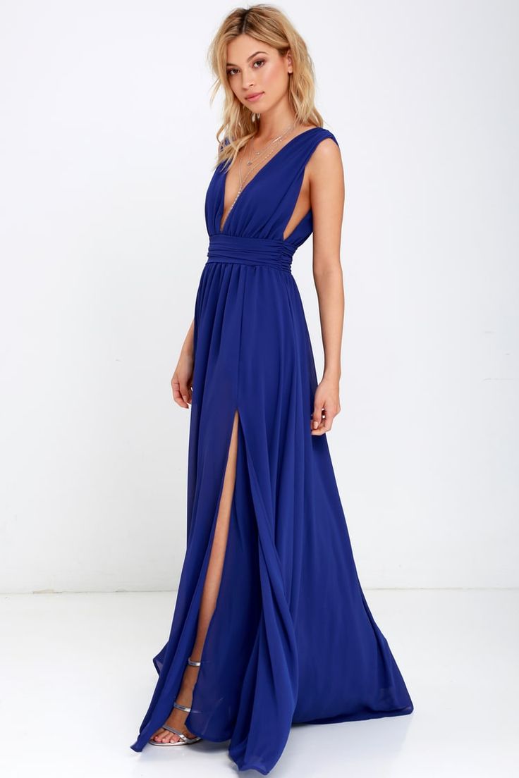 Heavenly Hues Royal Blue Maxi Dress in 2019 | Royal blue dresses, Taupe