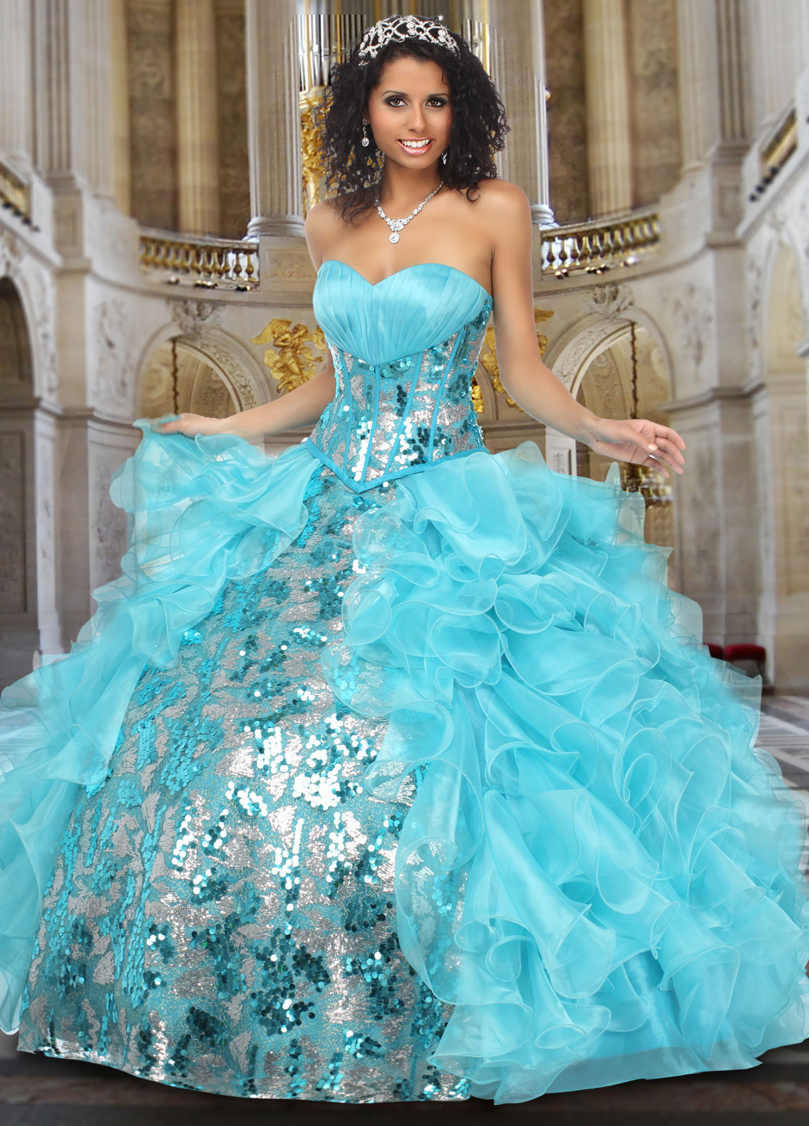 Blue Quinceanera Dresses Picture Collection | DressedUpGirl.com