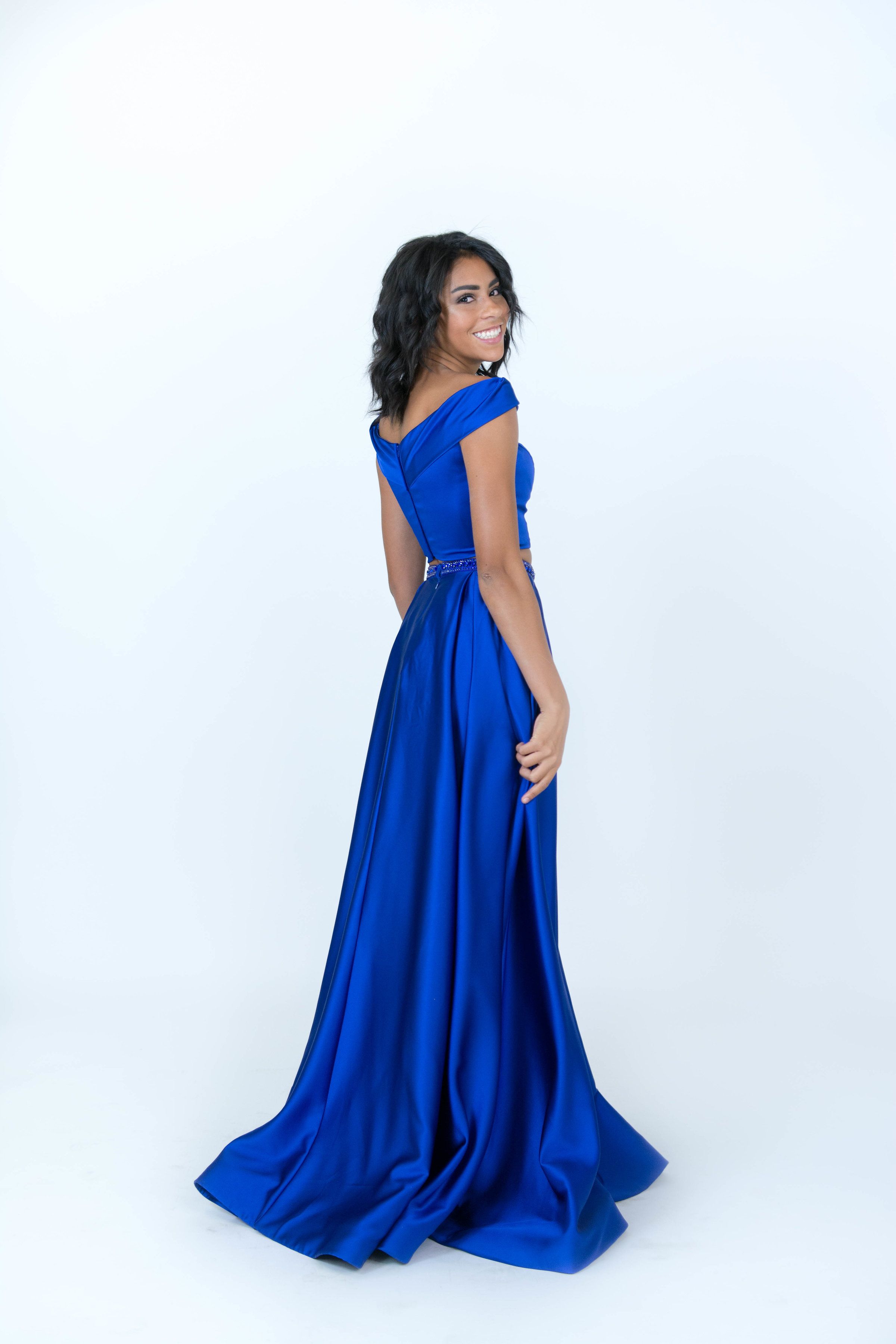 Sherri Hill Royal Blue Flowy Dress Ypsilon Dresses Prom Pageant Evening