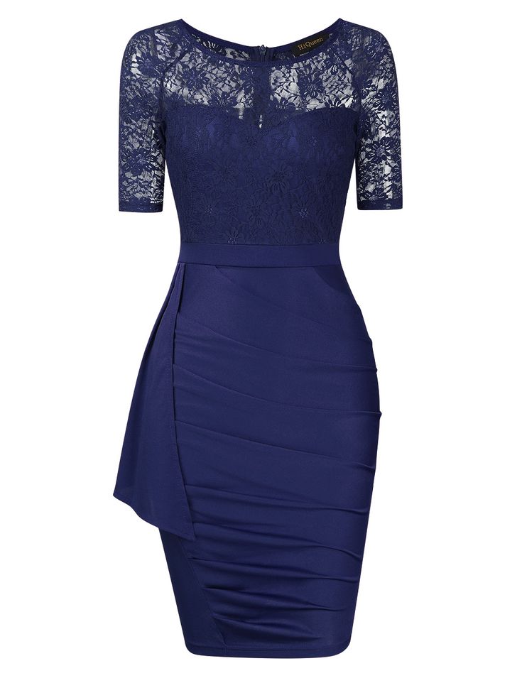 $27.99 Royal Blue cocktail dress Special ruffles shoulder and front