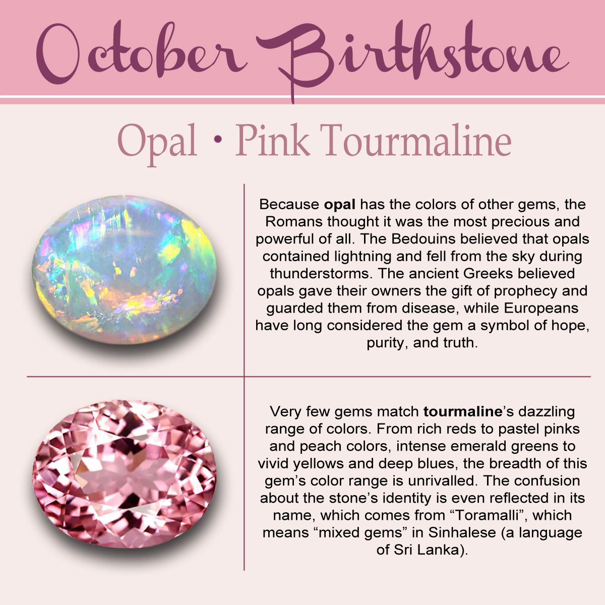 October Birthstone // History, Meaning, & Lore | Gemstones | Pinterest