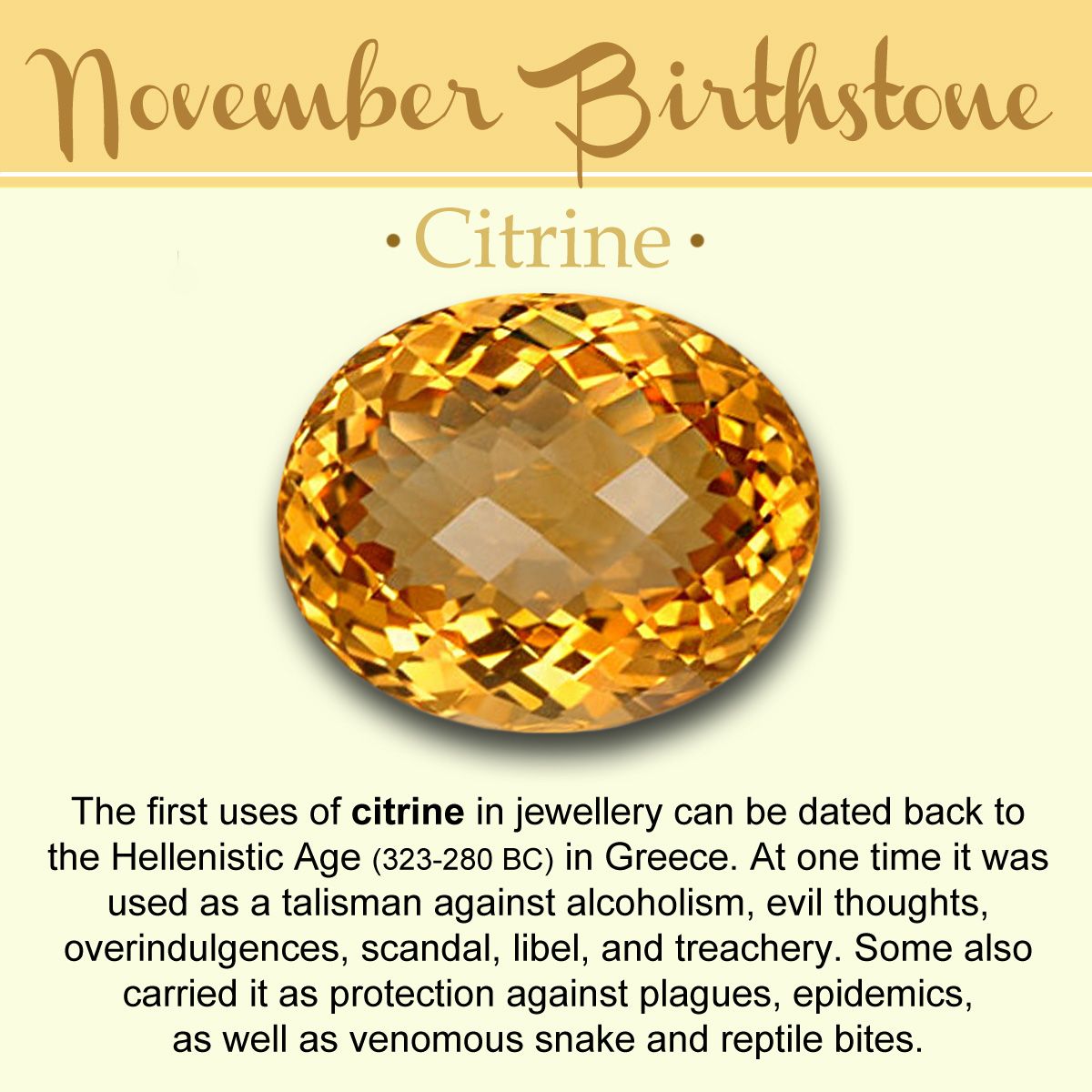 November Birthstone // History, Meaning, & Lore | Birth stones chart